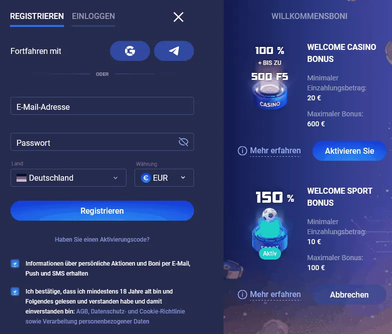 Legzo Registrieren Legzo Registrieren